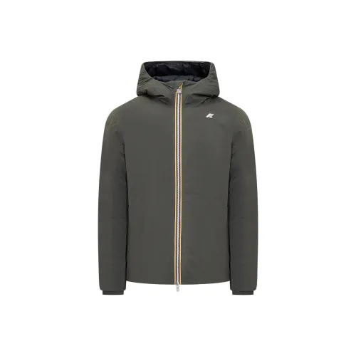 K WAY Jackets & Coats Men's Green Black