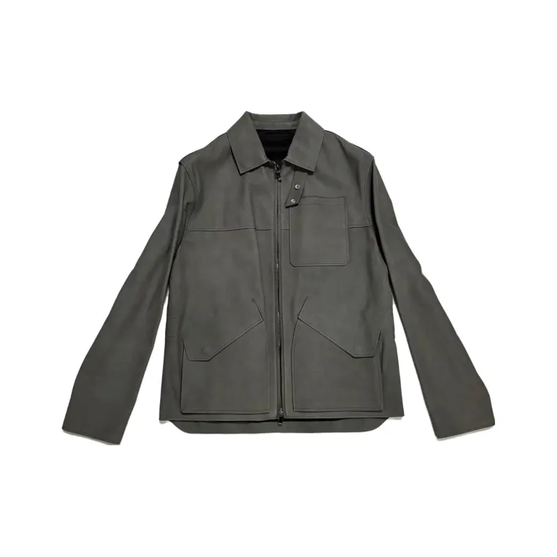 DIOR FW23 Leather Jacket Men's Black-0