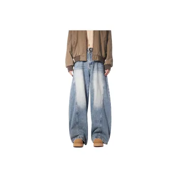 WARNING LIGHT Jeans Unisex Blue