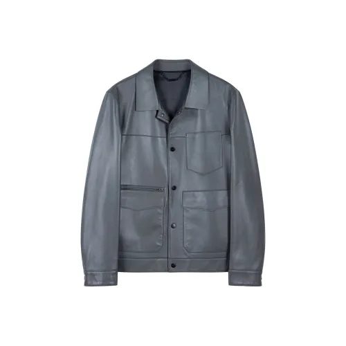 Andrea Bogosian T-shirt a girocollo Neros Men Gray