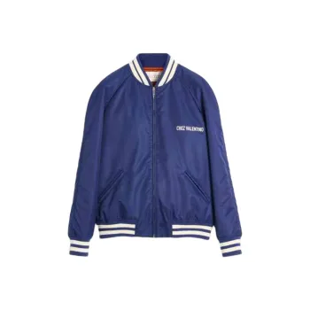 Valentino Logo Printed Zip Up Jacket