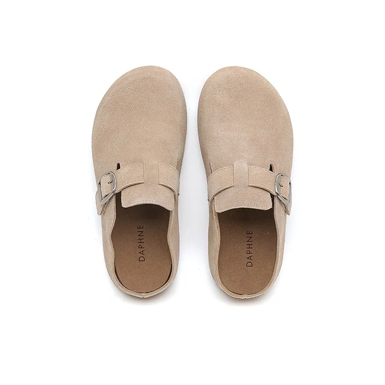 DAPHNE Rubber Sole Slip Resistant Closed Toe Slippers Women's-15