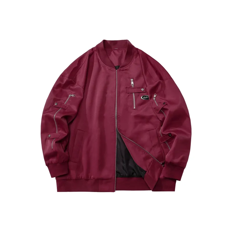 TITH Jackets Coats Unisex Burgundy-0