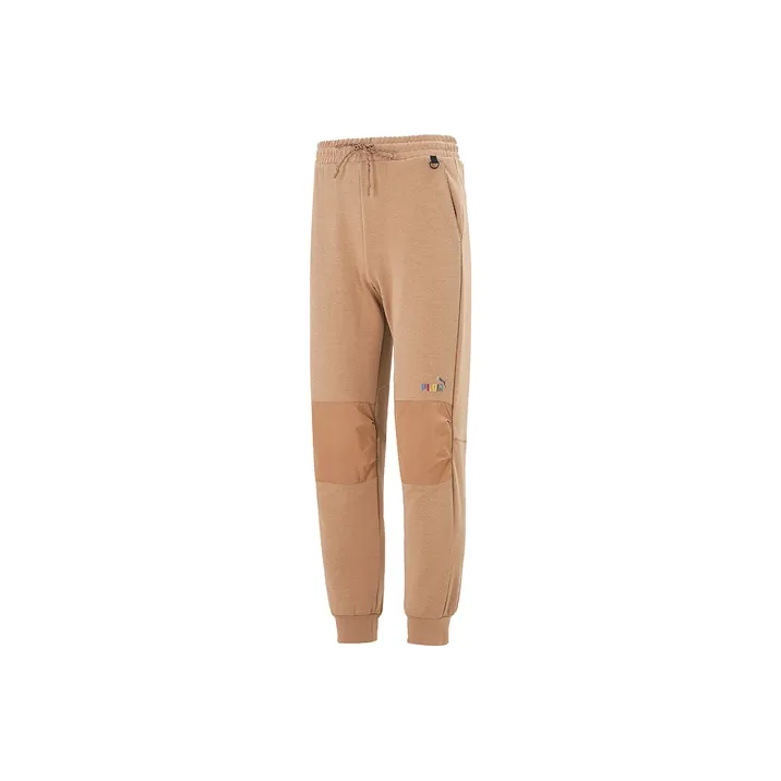 PUMA Knitted Sweatpants Unisex Brown-0
