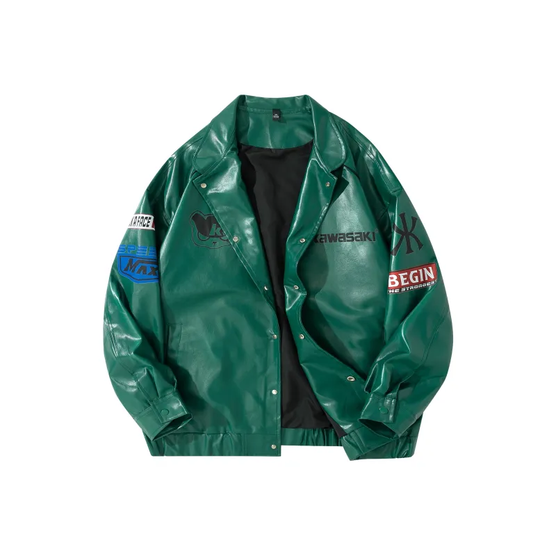Kawasaki Leather Jackets Unisex-8