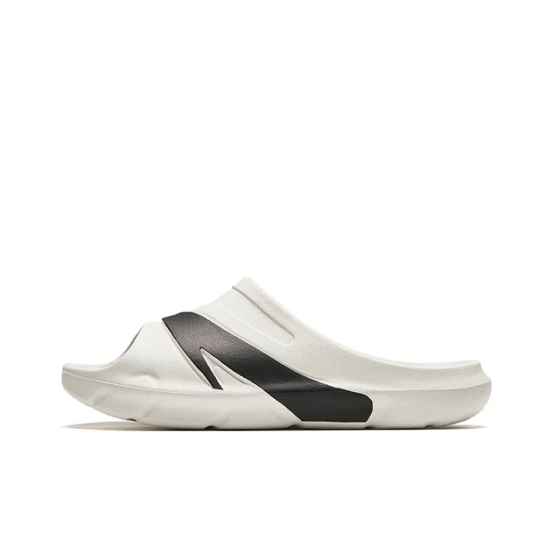 Anta C37 Series Shock Absorbers With Slip Resistant Features Slide Slippers Women's White Black-0
