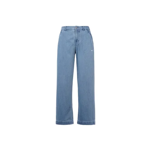Nike Men's Logo Straight Leg Jeans Blue