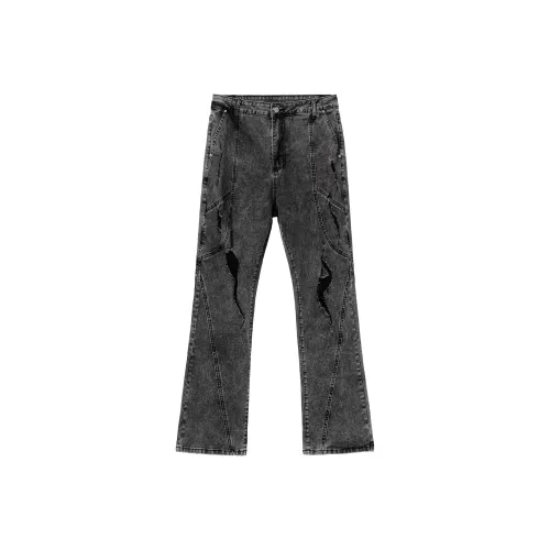 XINYINSU Jeans Unisex Dark Gray