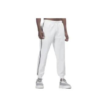 NORVINCY Elastic Cuff Stretch Knitted Sweatpants Unisex White