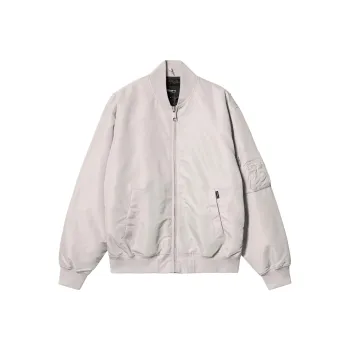 Carhartt WIP SS24 Otley Bomber Jacket Unisex Silver Gray