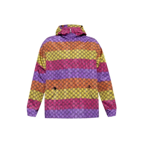 GUCCI Gg Print Hooded Jacket