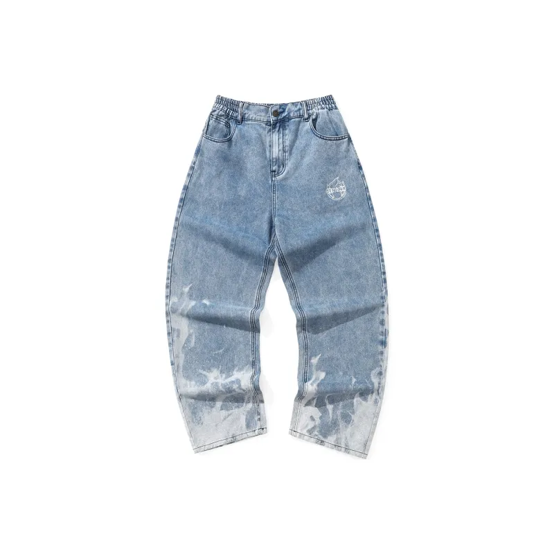 GENANX Straight Jeans Unisex Denim Blue-0