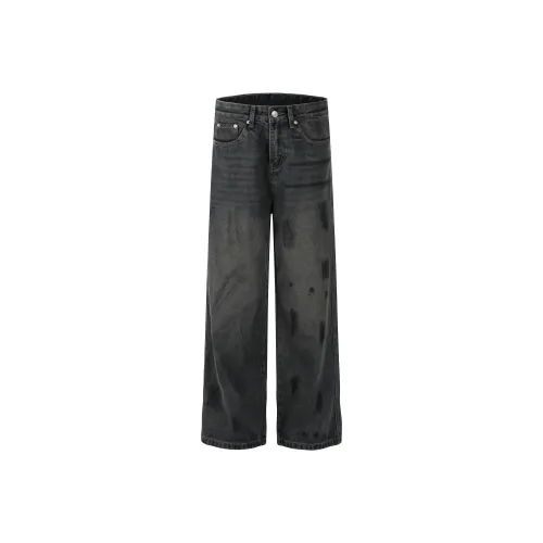 YINLEI Jeans Unisex Black