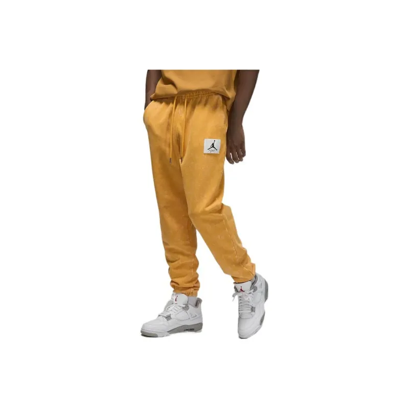 Jordan Knitted Sweatpants Men Yellow-0