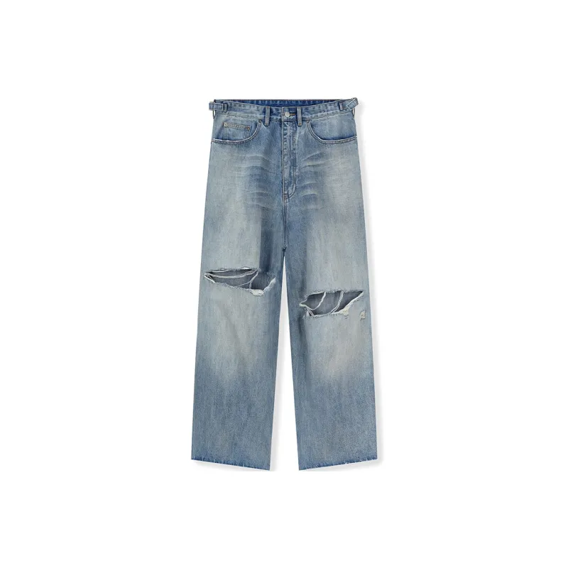 BONELESS 2023 SPRING/SUMMER Jeans Unisex Blue-0
