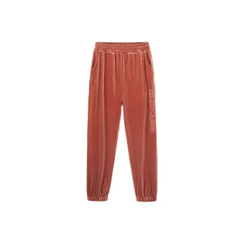 RICKYOUNG Straight Casual Pants Unisex Rouge