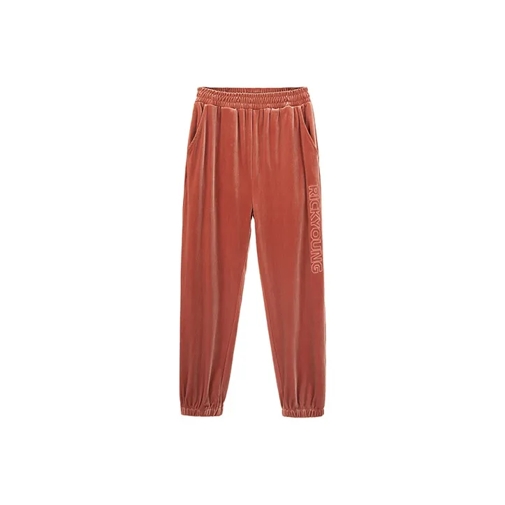 RICKYOUNG Straight Casual Pants Unisex Rouge-0