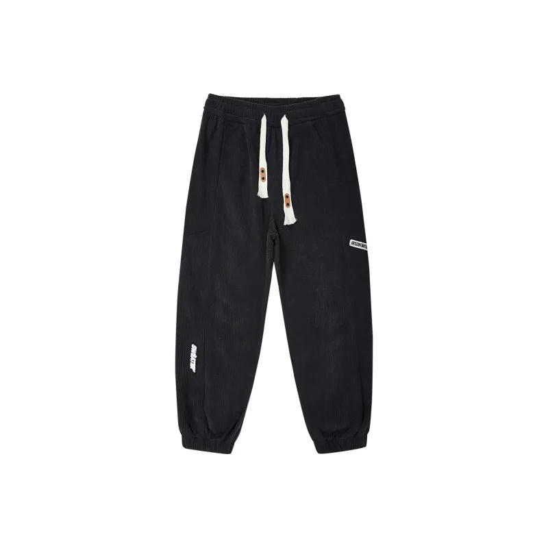 JASONWOOD Autumn And Winter Season Knitted Sports Pants Trendy Thickened Casual Pants Unisex-0