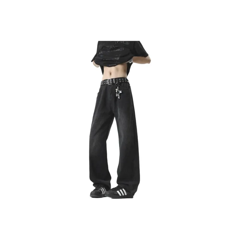 WARNING LIGHT Jeans Unisex Black-0