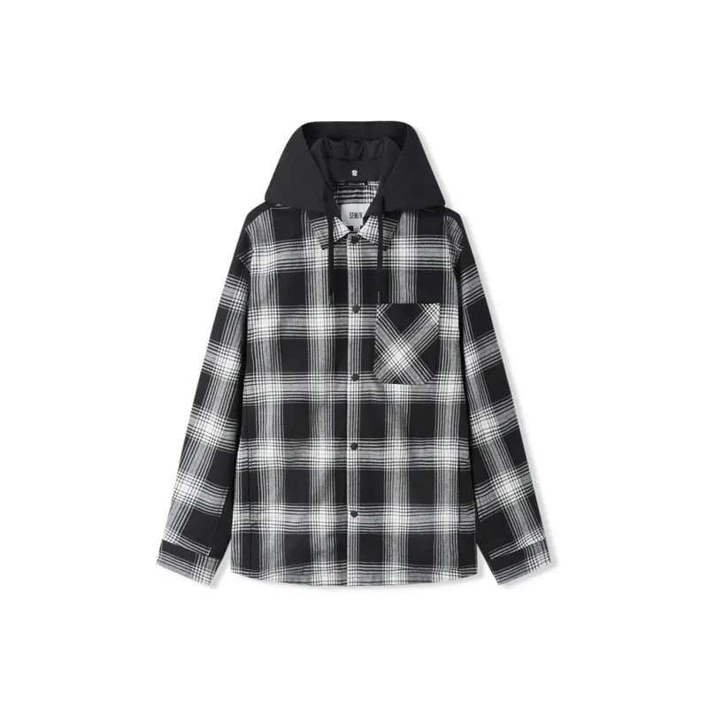 SEM/R Jacket Men's Black White Tone-0