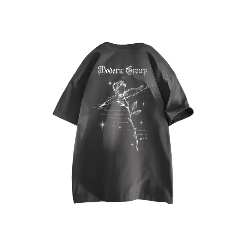 Warrior Huichao Cloud Sail Collection Drop Shoulder Sleeve T Shirt Unisex-21