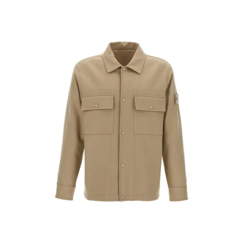 STONE ISLAND Ghost Piece Button Up Overshirt
