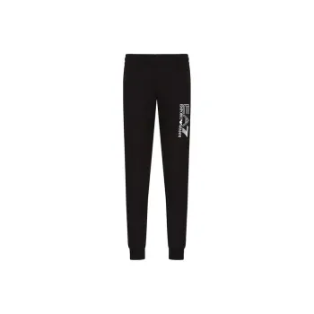 EMPORIO ARMANI EA7 SS22 Knitted Sports Pants Men's Black