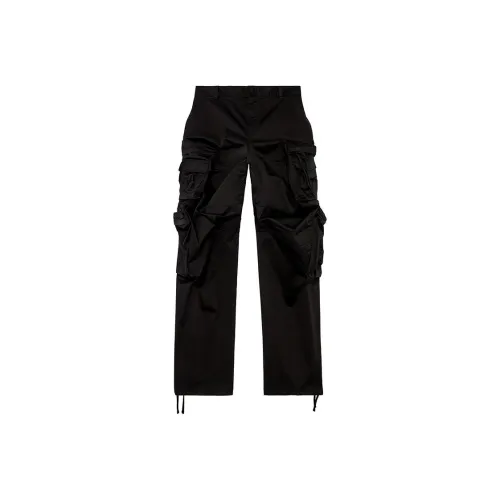 DIESEL P-Argym-New-A Stretch-cotton Wide-leg Trousers