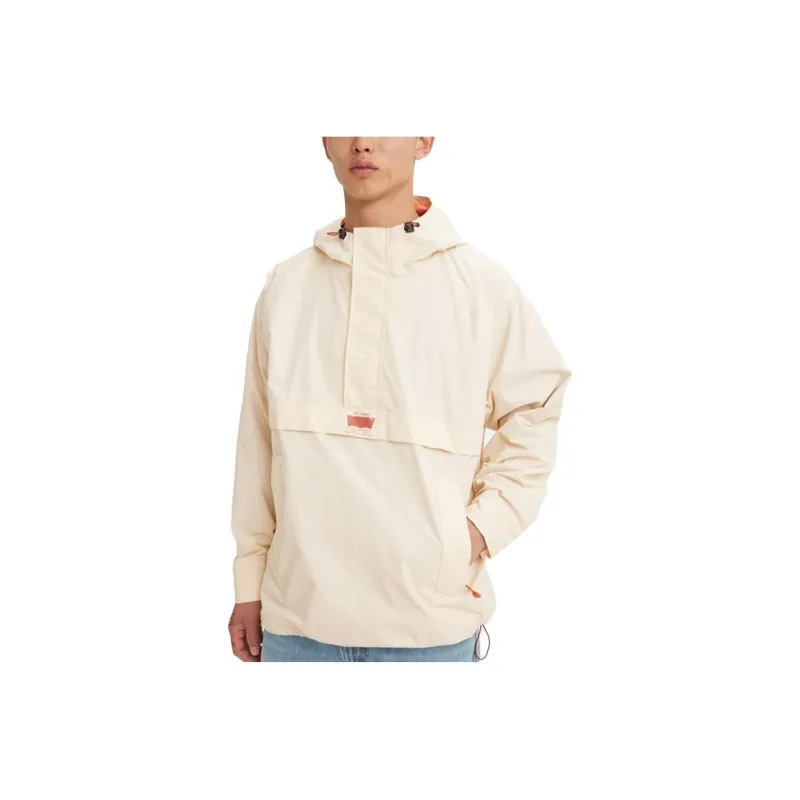 Levis Trench Coats Men White-0