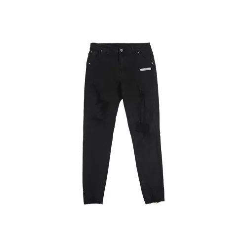 BLUESFLY Slim Fit Pants Jeans Men's Black