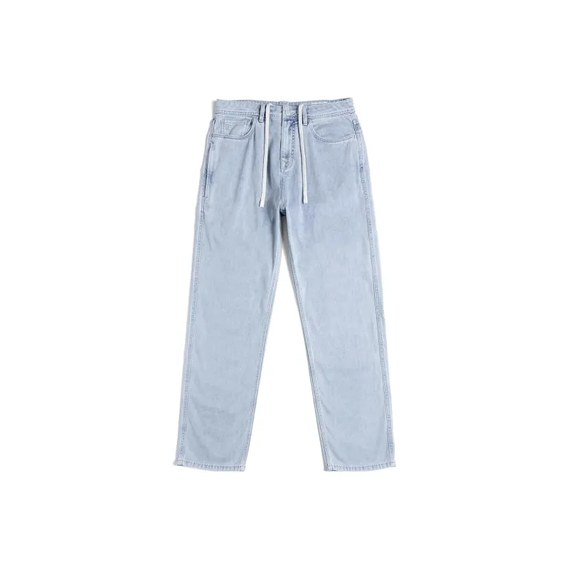 SIMWOOD Jeans Men Washed Light Blue-0