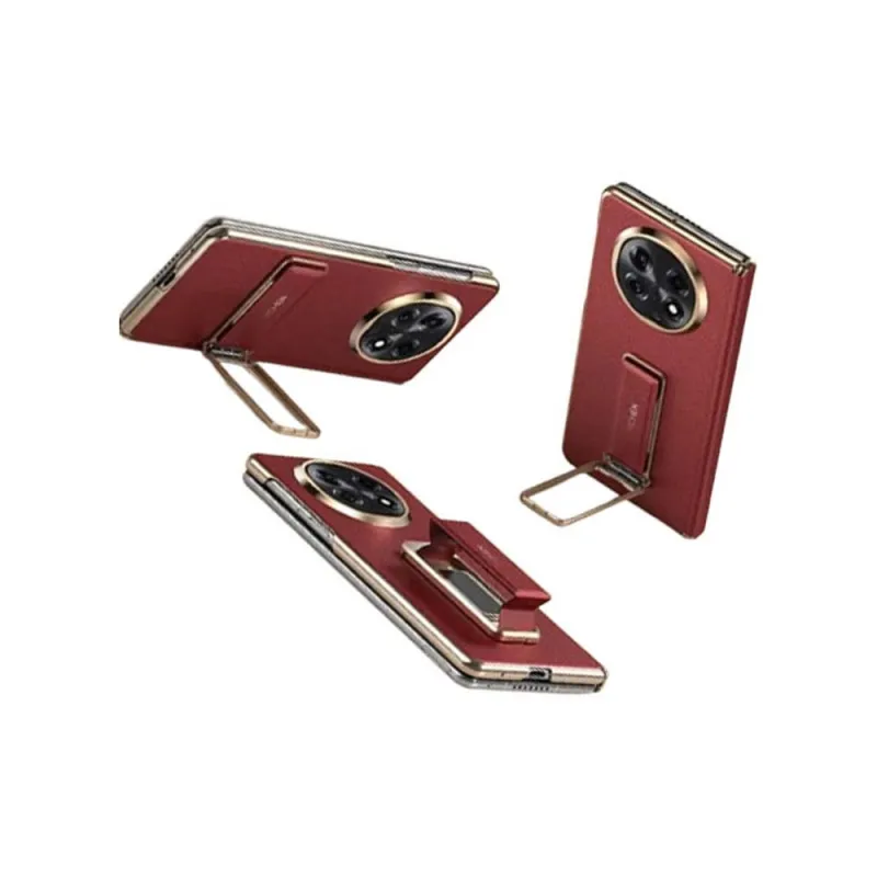 Baohuguang Leather Material Classic Fashion Wrist Strap Holder Phone Cases Compatibility OPPOfindN5 Minimalist-3