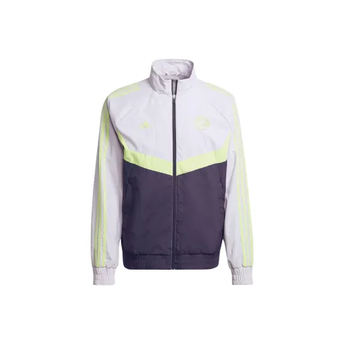 Adidas Fc Bayern Woven Track Top Jackets Coats Men's Silver Daybreak