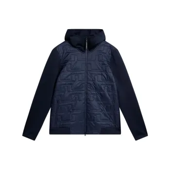 J.Lindeberg Quilt Hybrid Hood Jacket Jackets & Coats Men's Blue