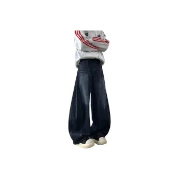 FONDLOOK Jeans Unisex Dark Blue