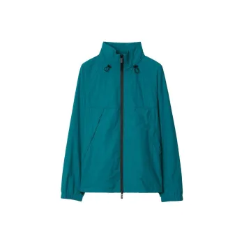 Burberry Embroidered logo Funnel neck Jacket