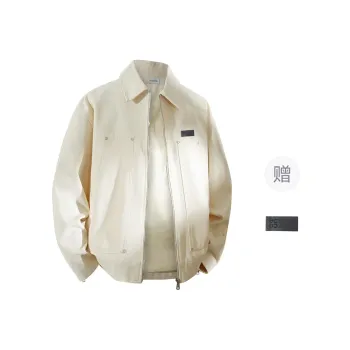 YOSICIL Jackets Coats Unisex Beige