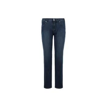 EMPORIO ARMANI J45 Regular Fit Worn Wash 8 Oz Denim Jeans