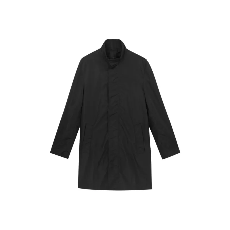 VERSACE Trench Coats Men Black-0