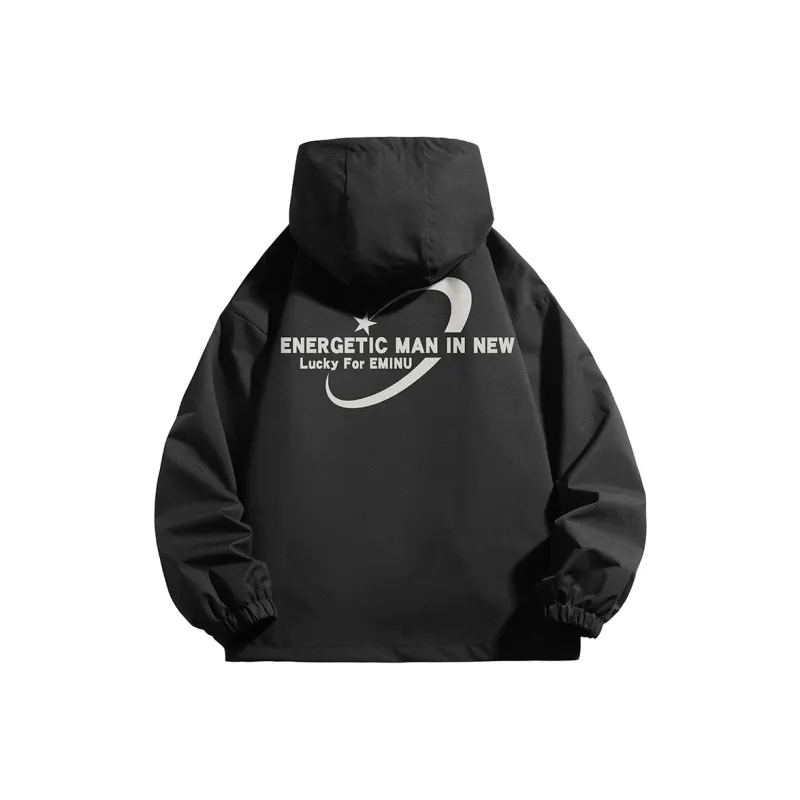 EMINU Jackets & Coats Unisex Black-9