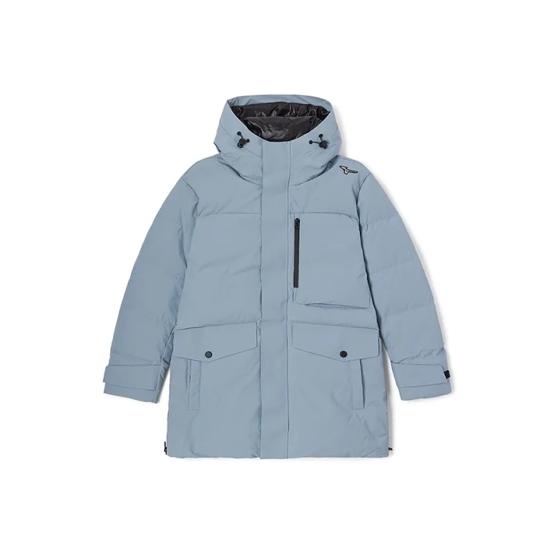 Mizuno Down Jacket Men's Light Gray Blue-0