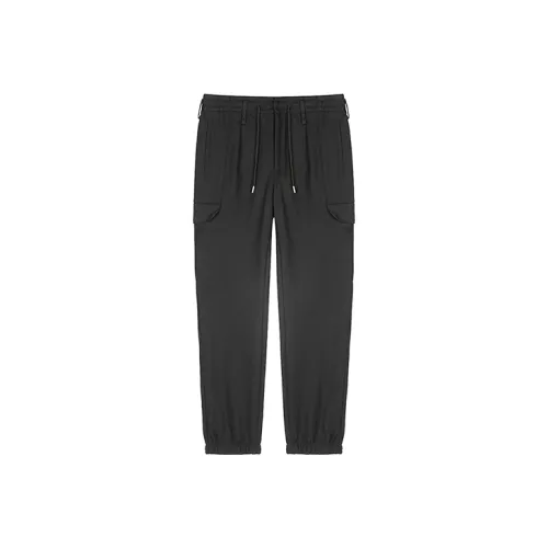 DAVID NAMAN Cargo Pants Casual Pants Men's Black