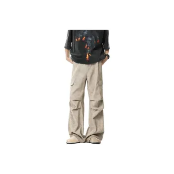 QOTRIOCK Jeans Men Khaki