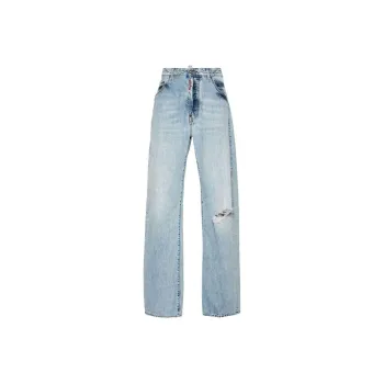 DSQUARED 2 Distressed Light Palm Beam Wash 642 Jeans
