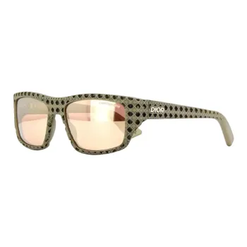 DIOR Square Sunglasses Unisex Brown