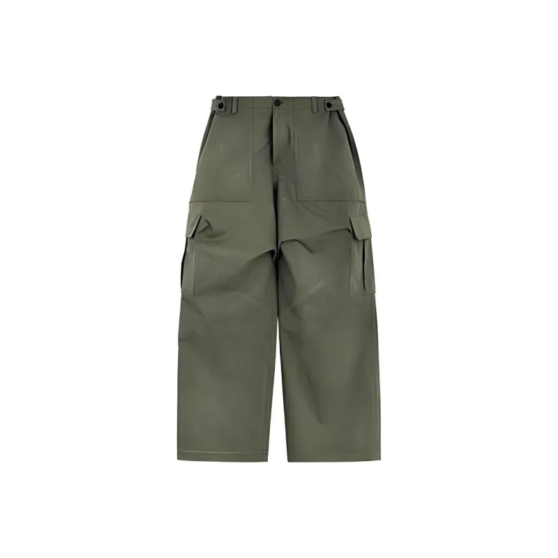 WE11DONE Cargo Pants Unisex Olive Green-0