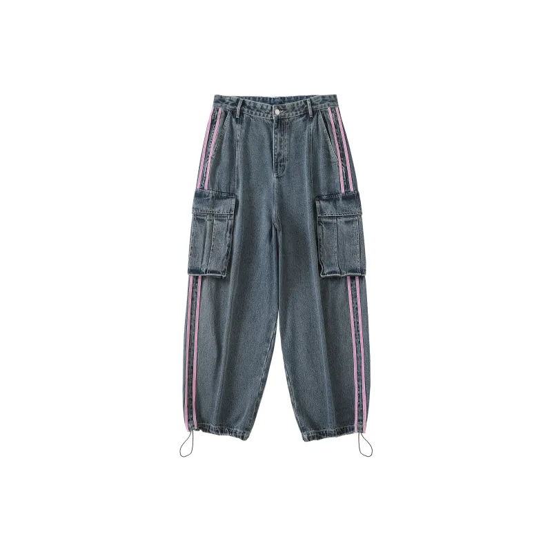 Crying Center Cargo Pants Unisex Denim-0