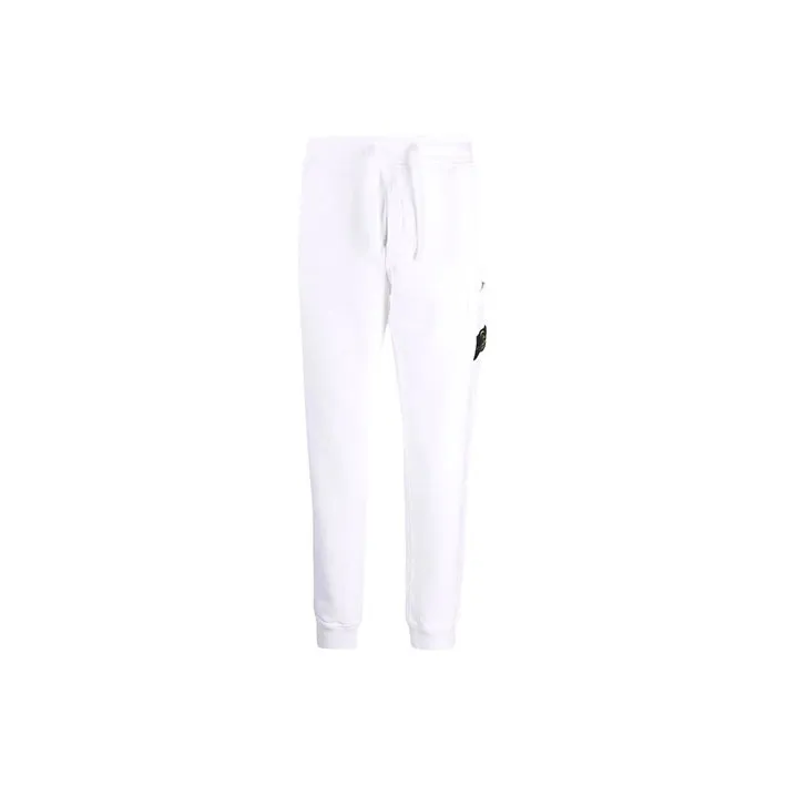 STONE ISLAND Knitted Sweatpants Unisex White-0