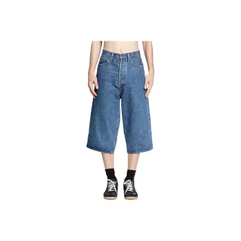 AGOLDE Beesley Buttoned Denim Shorts