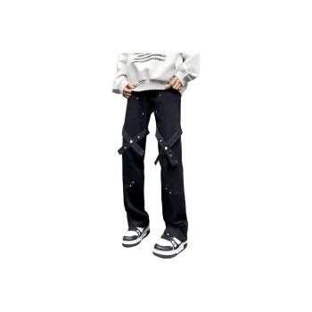 NEAR HERE Jeans Unisex Black